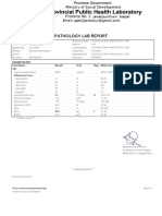 Pathology Lab Report: Haematology Test Name Result Unit Flag Reference Range Method