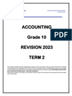 Grade 10 T2Revision Material - 2023