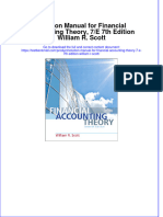 Full Download PDF of Solution Manual For Financial Accounting Theory, 7/E 7th Edition William R. Scott All Chapter