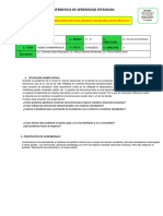 Experiencia N°2 Integrada - Com - CTS - DPC - Tercero y Cuarto