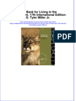 Full Download PDF of Test Bank For Living in The Environment, 17th International Edition: G. Tyler Miller Jr. All Chapter