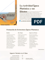 La Actividad Ignea Plutonica y Sus Efectos