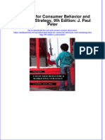 Full Download PDF of Test Bank For Consumer Behavior and Marketing Strategy, 9th Edition: J. Paul Peter All Chapter