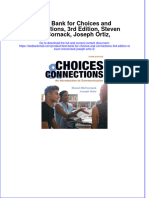 Full Download PDF of Test Bank For Choices and Connections, 3rd Edition, Steven McCornack, Joseph Ortiz, All Chapter