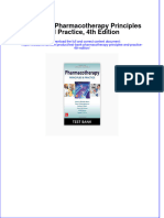 Full Download PDF of Test Bank Pharmacotherapy Principles and Practice, 4th Edition All Chapter