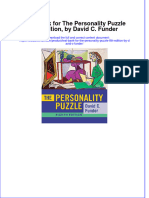 Full Download PDF of Test Bank For The Personality Puzzle 8th Edition, by David C. Funder All Chapter