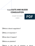 Platelets and Blood Coagulation