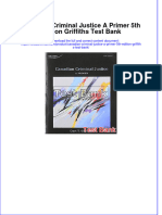 Full Download PDF of Canadian Criminal Justice A Primer 5th Edition Griffiths Test Bank All Chapter