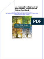 Full Download PDF of The Life Span Human Development For Helping Professionals Broderick 4th Edition Test Bank All Chapter