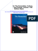 Full Download PDF of Test Bank For The Humanities: Culture, Continuity, and Change, Volume 1 4th Edition Sayre All Chapter