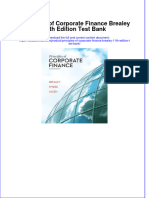 Full Download PDF of Principles of Corporate Finance Brealey 11th Edition Test Bank All Chapter