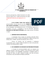 EXCEÇÃO de PRÉ-EXECUTIVIDADE - Maria Da Gloria Viana Dos Santos Nogueira