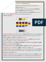 Sensors Actuators Components of A Robot Resistance Multimeter Resistor Color Codes