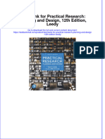 Full Download PDF of Test Bank For Practical Research: Planning and Design, 12th Edition, Leedy All Chapter