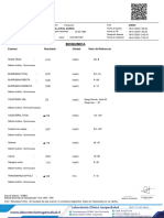 Bioquimica: Examen Resultado Unidad Valor de Referencia