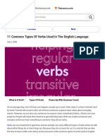 Types of Verb in Class