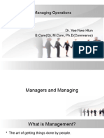 Managing Operations Lecture 1