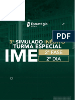 3º Simulado Turma Especial Ime 2 Fase 2022 - 2º Dia - Caderno de Respostas