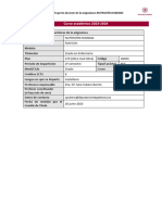 Proyecto Docente Nutricion Humana 2022-2023