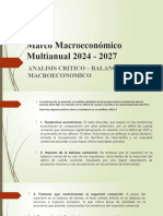 Analisis Critico - Balance Macroeconomico