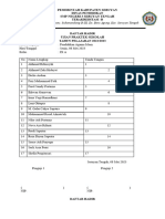 Daftar Hadir Ujian Praktek