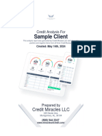 Credit Report Analysis Sample - Client