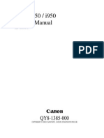 Canon I550, I850, I950 Service Manual