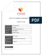 Media and Communication Law Assignment 1