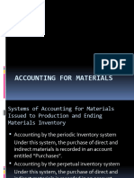 Accounting For Materials