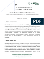 Convocatoria UAmérica - UExternado - Español