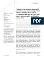 Prevalence and Determinants of Anemia Among Childr