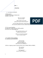 Grammaire de Base - Formuler Une Question: Mots Interrogatifs: Prétérit