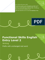 Prefix With Unchanged Root Words - Verdana