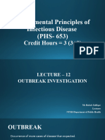 Lecture 12 - Outbreak Investigation