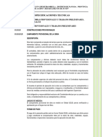 1.especificaciones Tecnicas Obras Provisionales y Trabajos Preliminares, Seguridad y Salud Acabado