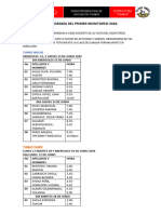 Cronograma Del Primer Monitoreo 24