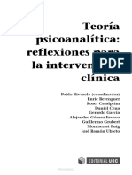 Rivarola Pablo - Teoria Psicoanalitica Reflexiones para La Intervencion Clinica-Solo Capitulos 1,2y3