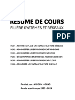 Resume de Cours: Filière Systèmes Et Réseaux