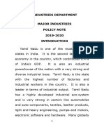 Industries Department Policy Note 2019-20