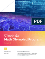 Math Olympiad Level 5 Program Cheenta