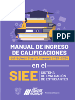 MANUAL DE INGRESO DE CALIFICACIONES Sierra 2023-2024-2