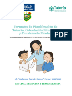 Esquemas-Planificacion de La Tutoría, Orientación Educativa y Convivencia Escolar 2022-23