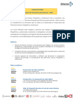 Ibermemoria Convocatoria Programa de Formación Permanente 2024