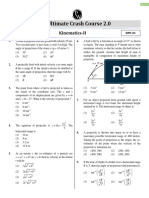 Kinematics-II - DPP 01 - (JEE Ultimate CC 2.0 2023)