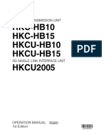 HKC-HB10 HKC-HB15 HKCU-HB10 HKCU-HB15 HKCU2005: 3G Fiber Transmission Unit