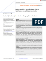 Using Multimodal Learning Analytics To Understand Effects of Block-Based and Text-Based Modalities On Computer Programming