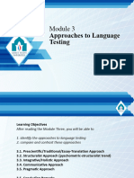 Module 3 Approaches To Language Testing (YENI)