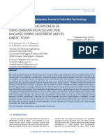 The Removal of Methylene Blue Using Banana Stem Sugarcane Bagasse Hybrid Adsorbent and Its Kinetic Study