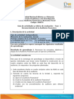 Guia de Actividades y Rúbrica de Evaluación - Fase 1 - Realizar Reconocimiento de La Auditoría Financiera