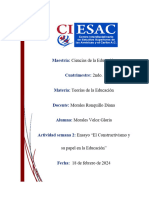 El Constructivismo y Su Papel en La Educación